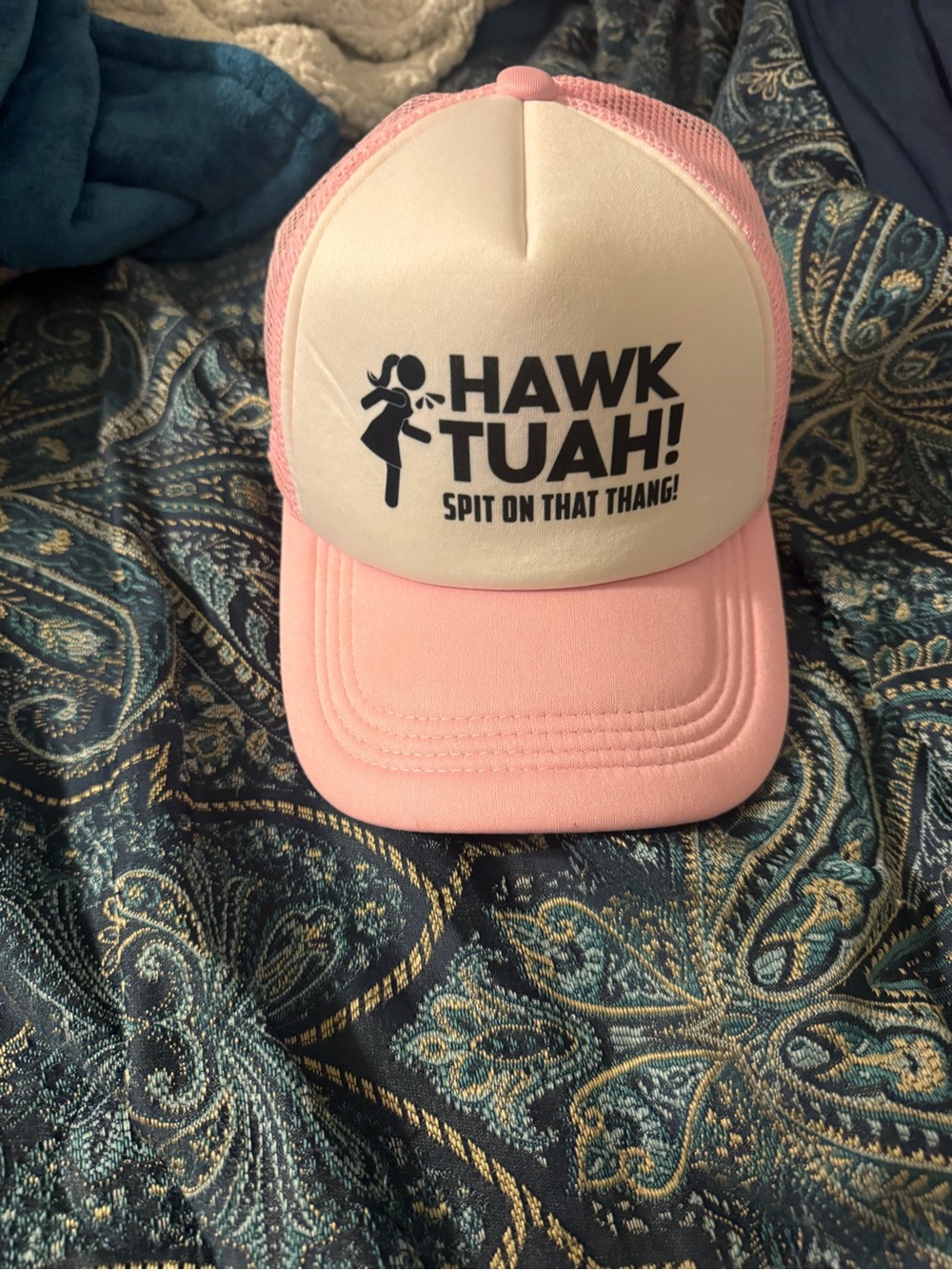 Pink and White Kids Trucker Hat